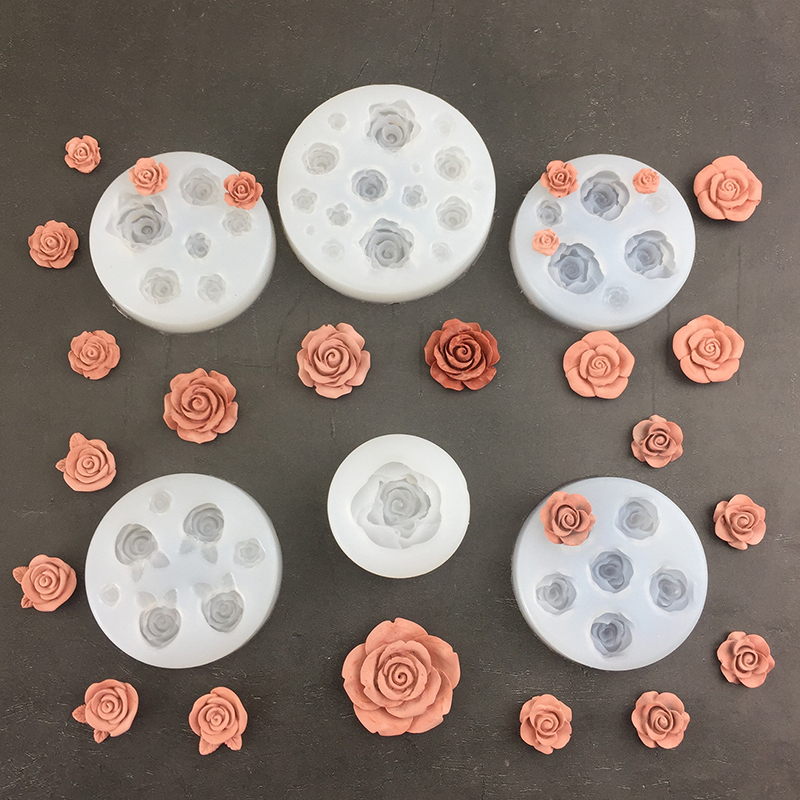 Candle Making Supplies Online - 3D Rose Flower Shape Leaf Silicone