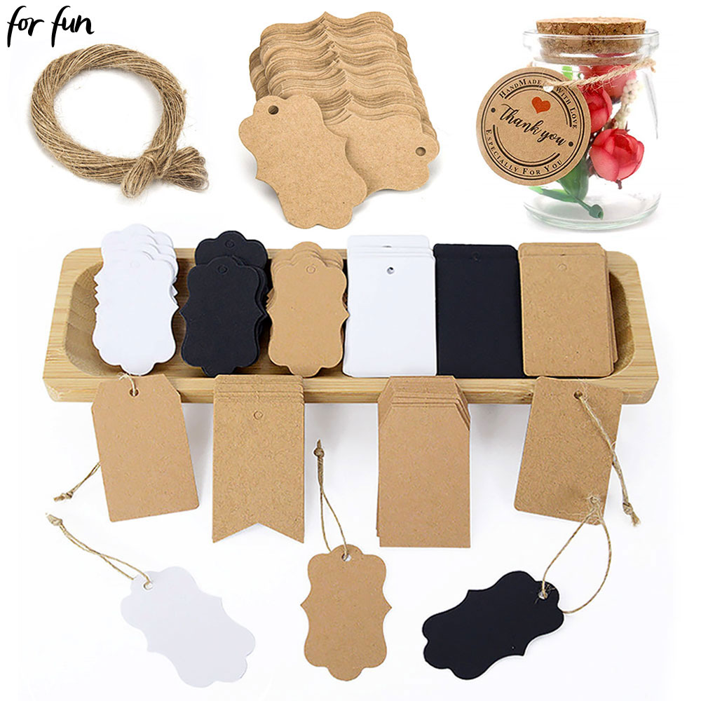 Kraft Hang Tag - For Fun 100PCS Kraft Paper Tags