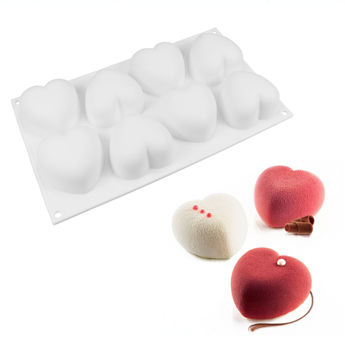Candle Making Supplies Online - Love Heart Silicone Soap Mold Handmade