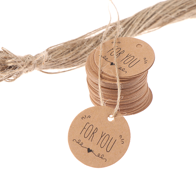Kraft Hang Tag - 100Pcs Kraft Paper Hang Tag for