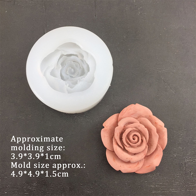 3D Rose Flower Shape Leaf Sili - đánh giá và giá Candle Making Supplies Online