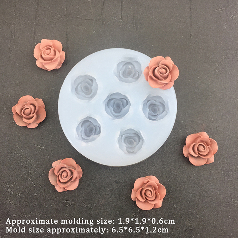 3D Rose Flower Shape Leaf Sili - đánh giá và giá Candle Making Supplies Online
