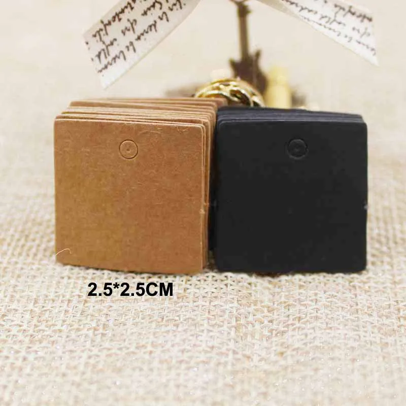 100pcs 2.5*2.5cm Small Size sq - đánh giá và giá Kraft Hang Tag