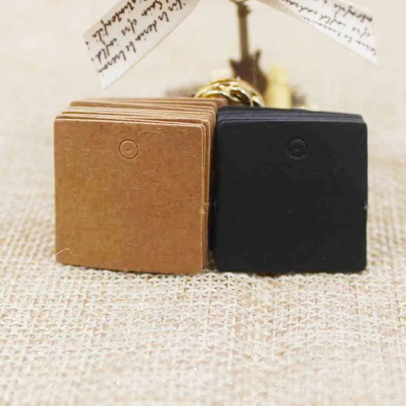 100pcs 2.5*2.5cm Small Size sq - đánh giá và giá Kraft Hang Tag