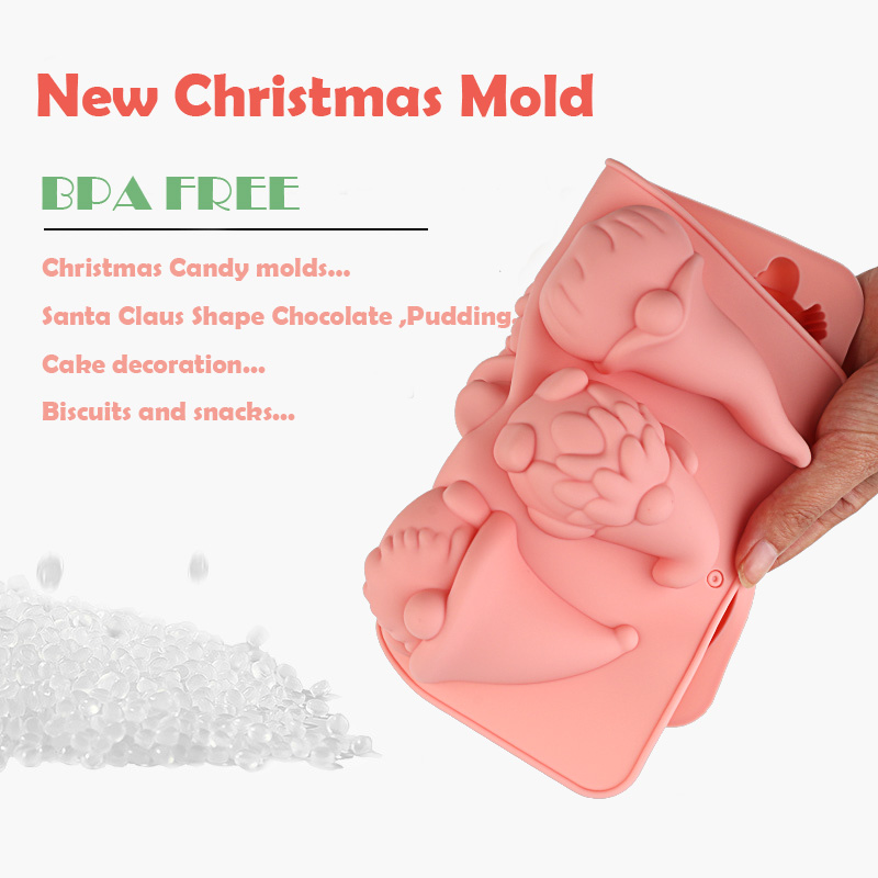 6-Cavity Christmas Gnome Cake  - đánh giá và giá Candle Making Supplies Online