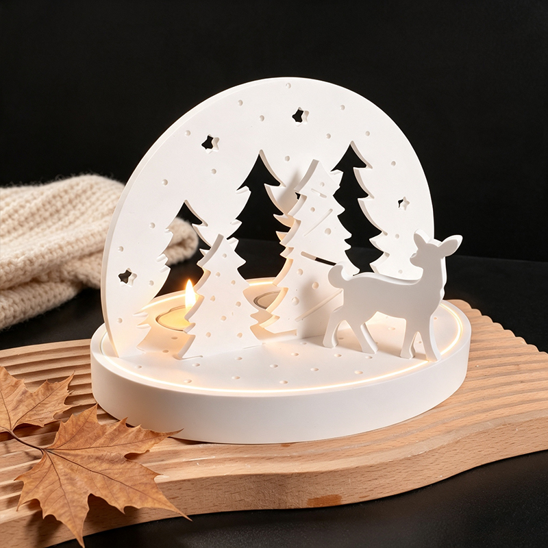 Christmas Elk Tealight Candle  - đánh giá và giá Candle Making Supplies Online