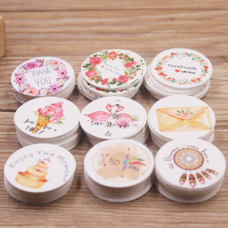 100pcs white /kraft paper gift - đánh giá và giá Kraft Hang Tag