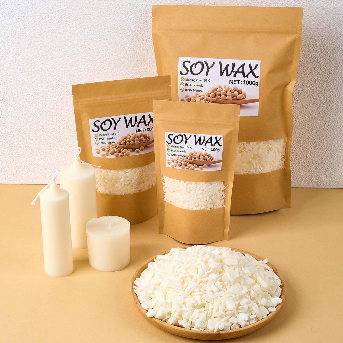 1 Pounds Pure White Soy Wax Fo - đánh giá và giá Candle Supplies To Make Candles
