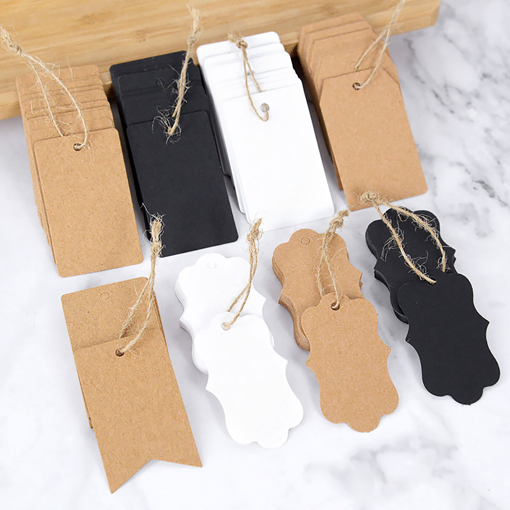 For Fun 100PCS Kraft Paper Tag - đánh giá và giá Kraft Hang Tag