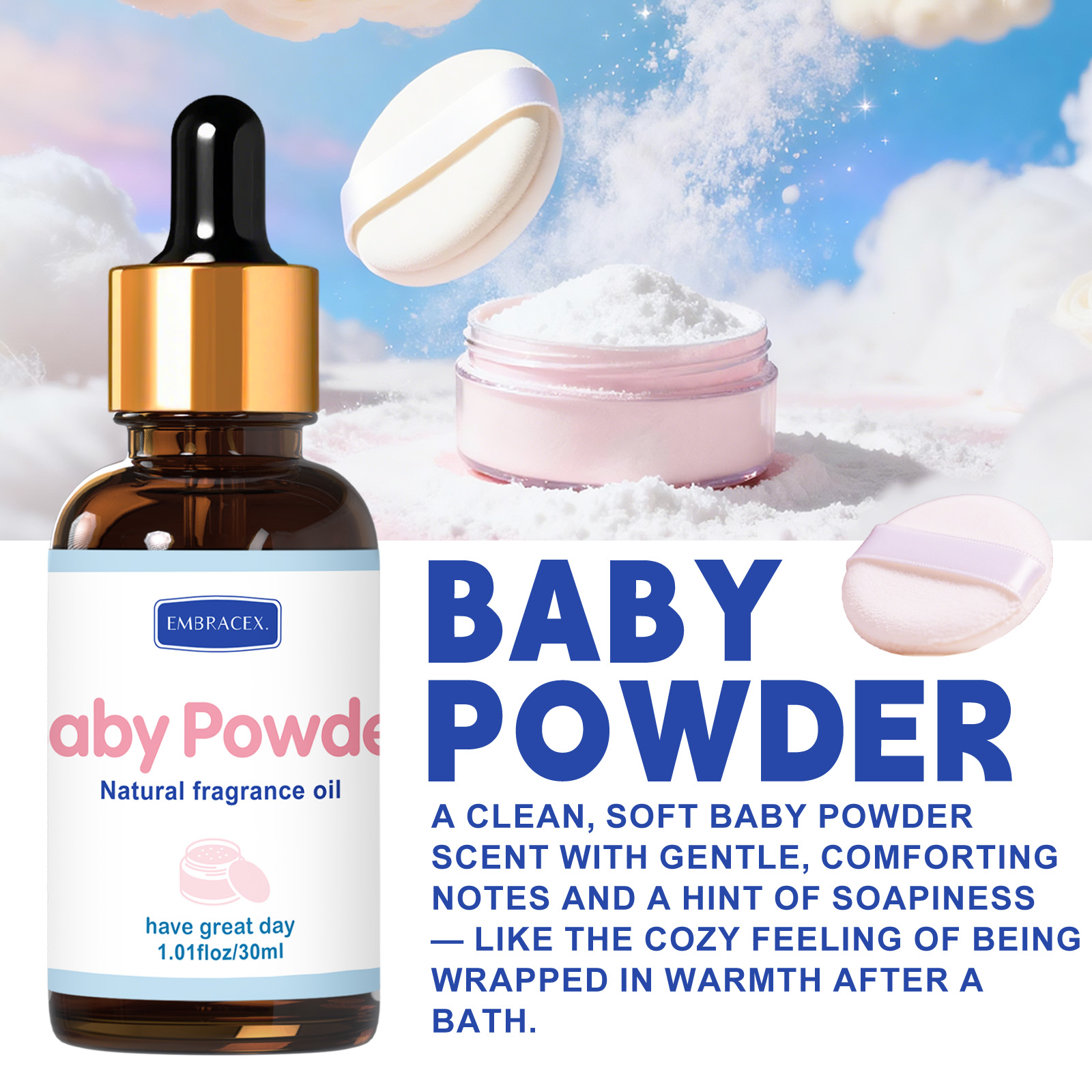 30ml Baby Powder Essential Oil - đánh giá và giá Candle Oil Supplies