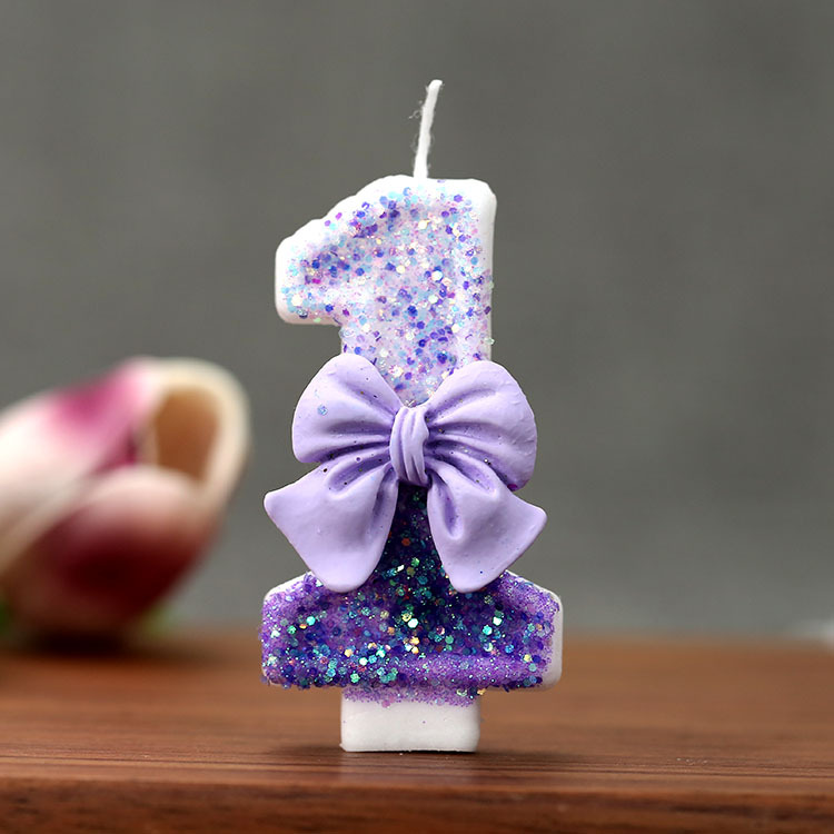 Creative Glitter Gradual Purpl - đánh giá và giá Supplies Of Candle