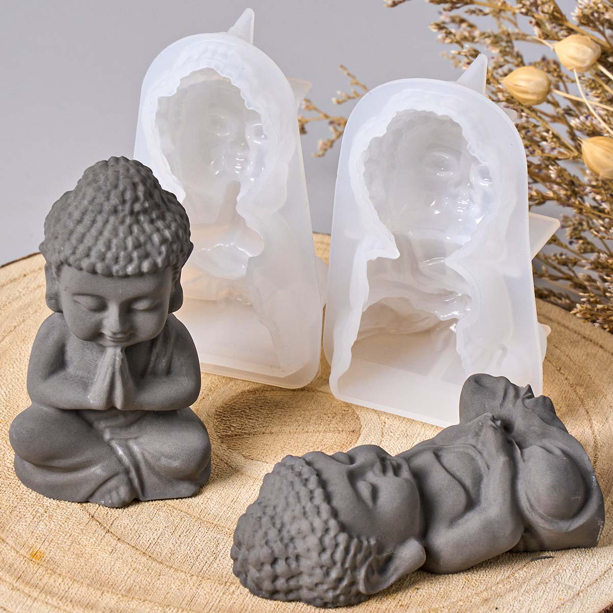 3D Buddha Silicone Candle Mold - đánh giá và giá Zen Candle Supplies