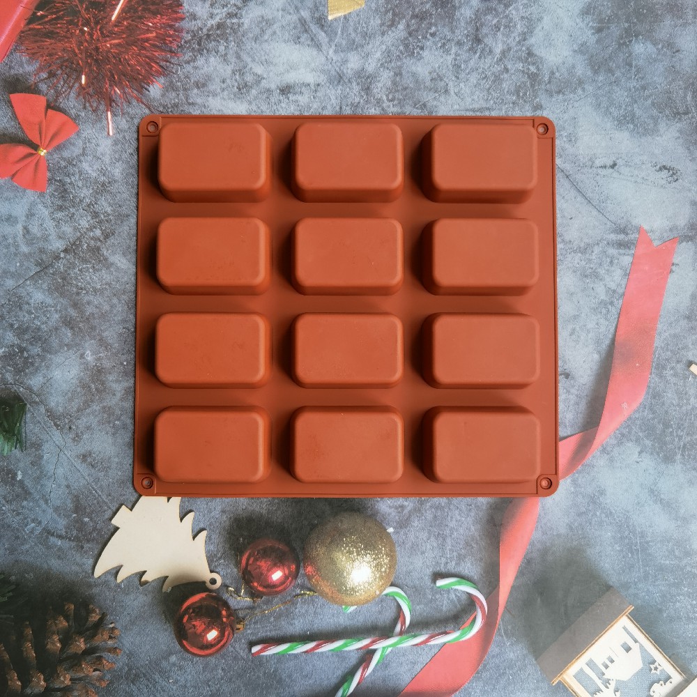 12 Cavity Square Silicone Soap - đánh giá và giá Candle Making Supplies Online