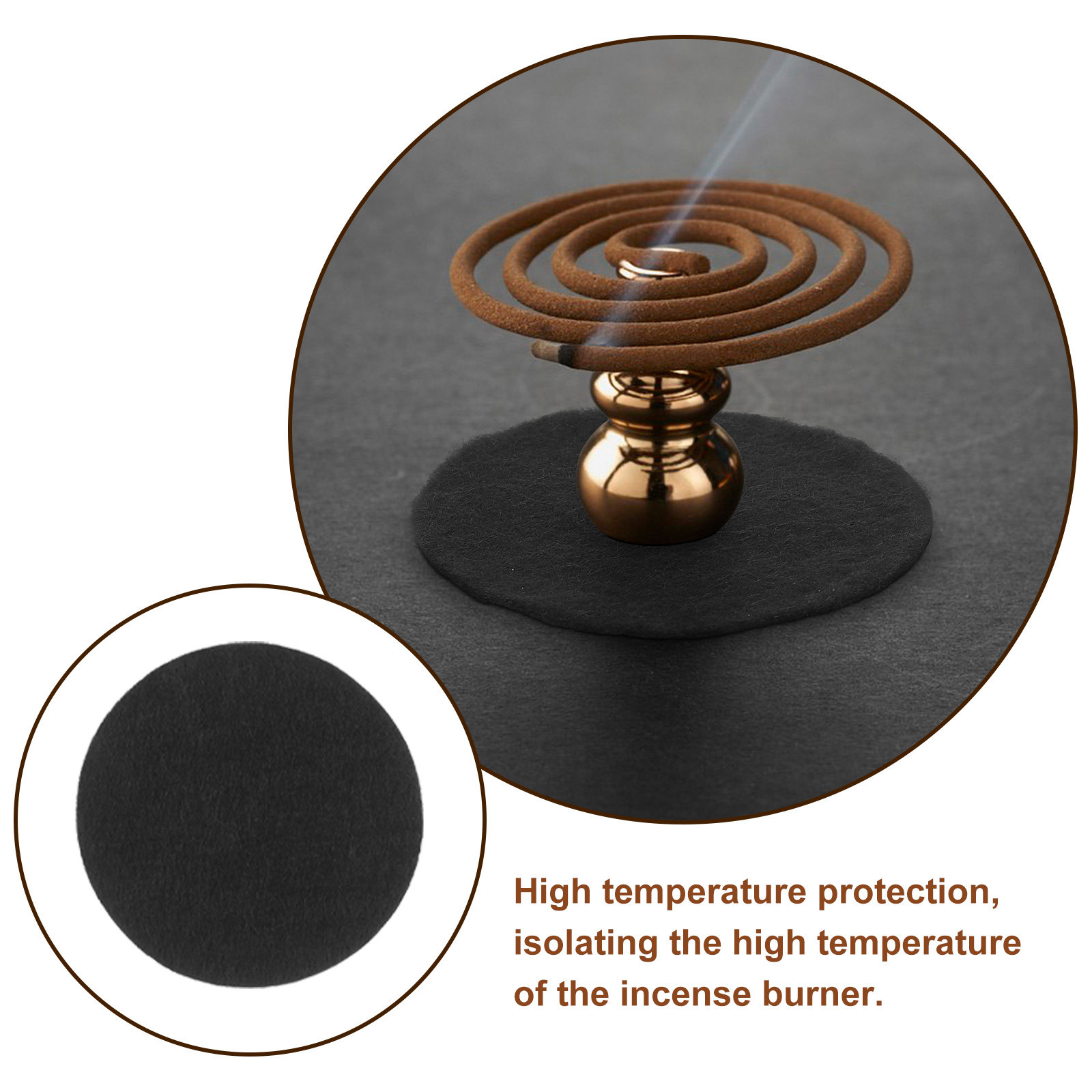100Pcs Incense Burner Fireproo - đánh giá và giá Heat Resistant Mat