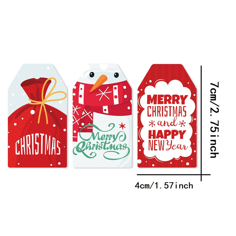50pcs Christmas Paper Gift Tag - đánh giá và giá Kraft Hang Tag