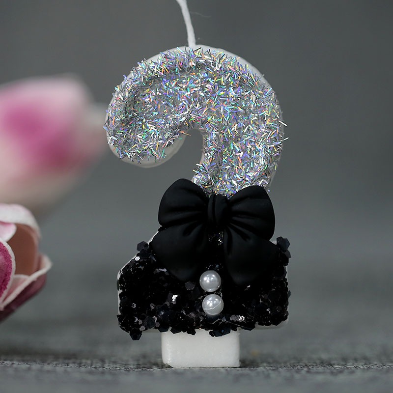 Midnight Bow & Pearl 0-9 Numbe - đánh giá và giá Supplies Of Candle