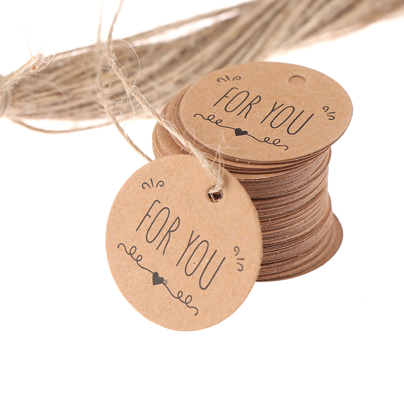 100Pcs Kraft Paper Hang Tag fo - đánh giá và giá Kraft Hang Tag